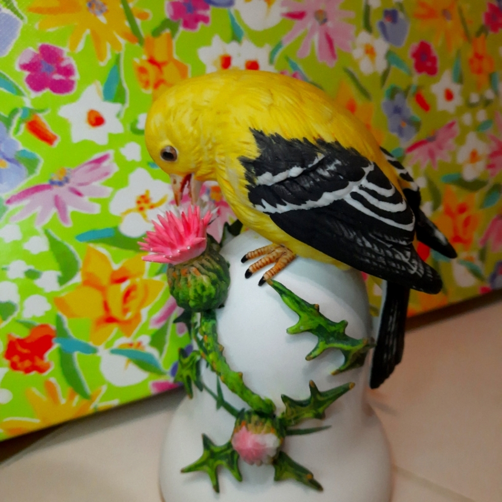 Vintage Porcelain Bell With Bird